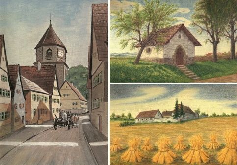 Archiv Heimatverein Oeffingen - Malereien von Oeffingen
