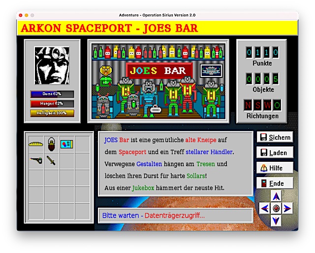 Archive Achim Kern - Hollywood Operation Sirius game snapshot MacOS