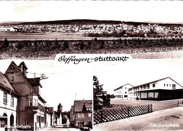 Archiv Heimatverein Oeffingen - Postkarte (4) Oeffingen - Stuttgart