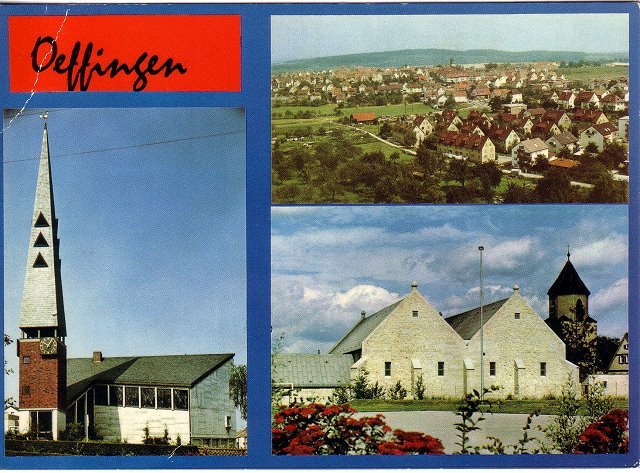 Archiv Heimatverein Oeffingen - Postkarte (7) Oeffingen - Kirchen